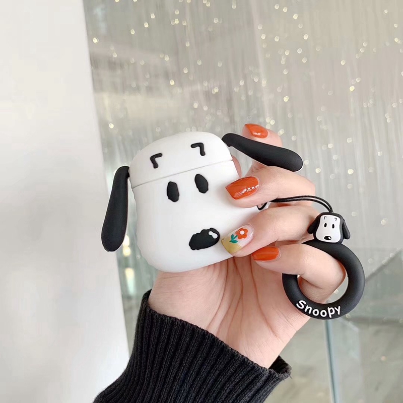 Hộp bảo vệ tai nghe không dây Airpods họa tiết gấu dễ thương