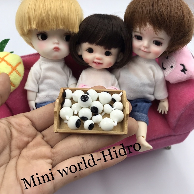 [Hàng loại 1] Mắt thủy tinh cho búp bê BJD Mong Ming Meng Size 8mm 10mm 1/6 1/8 hand Made doll