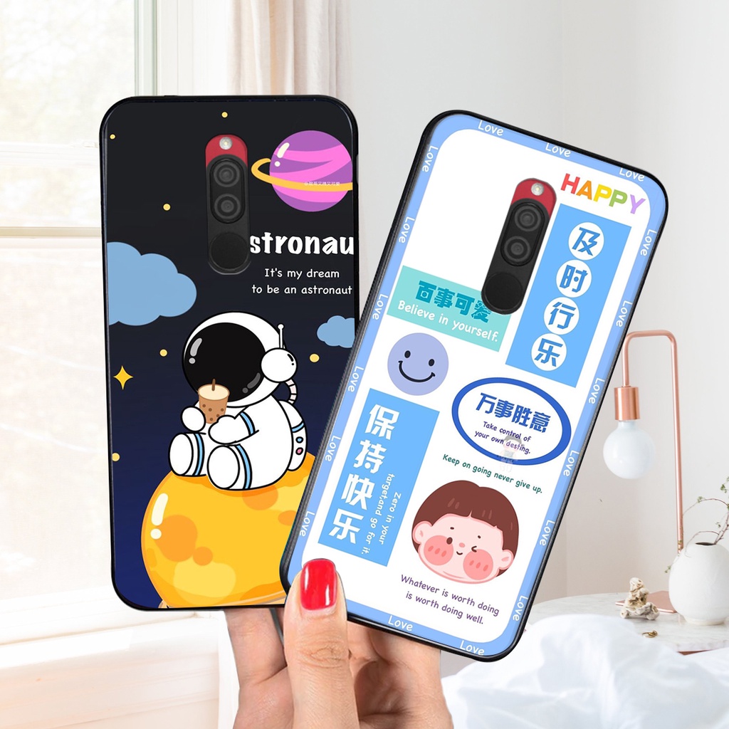 Ốp lưng Xiaomi REDMI 8 in hình 3D GẤU cute be@r, soda, happy day cực hot ,thời thượng