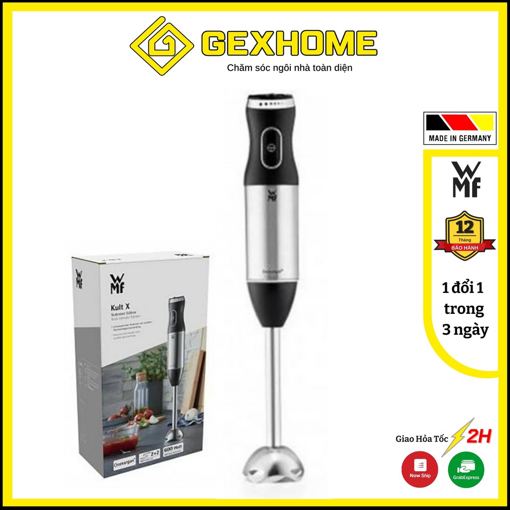 Máy xay cầm tay WMF Kult X Stabmixer Edition - Công suất 600W [Hàng Đức nhập khẩu]