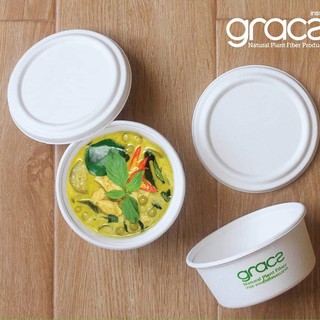 50 Hộp Giấy 350ml Thực Phẩm Có Nắp Hàng Bả Mía Thái Lan