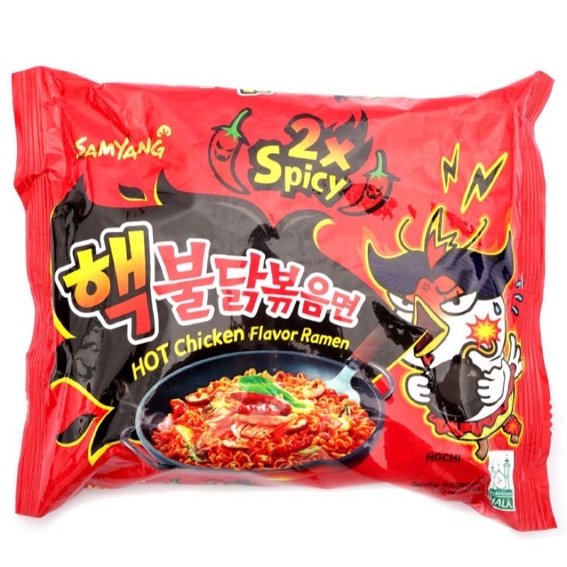 Mì gà khô cay vị truyền thống/ Phô mai/ Cay 2X Samyang của Hàn Quốc 140g