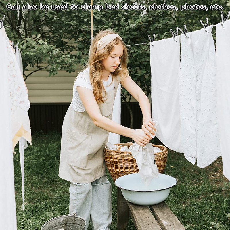 Set 60 Kẹp Làm Vườn Bằng Thép Không Gỉ