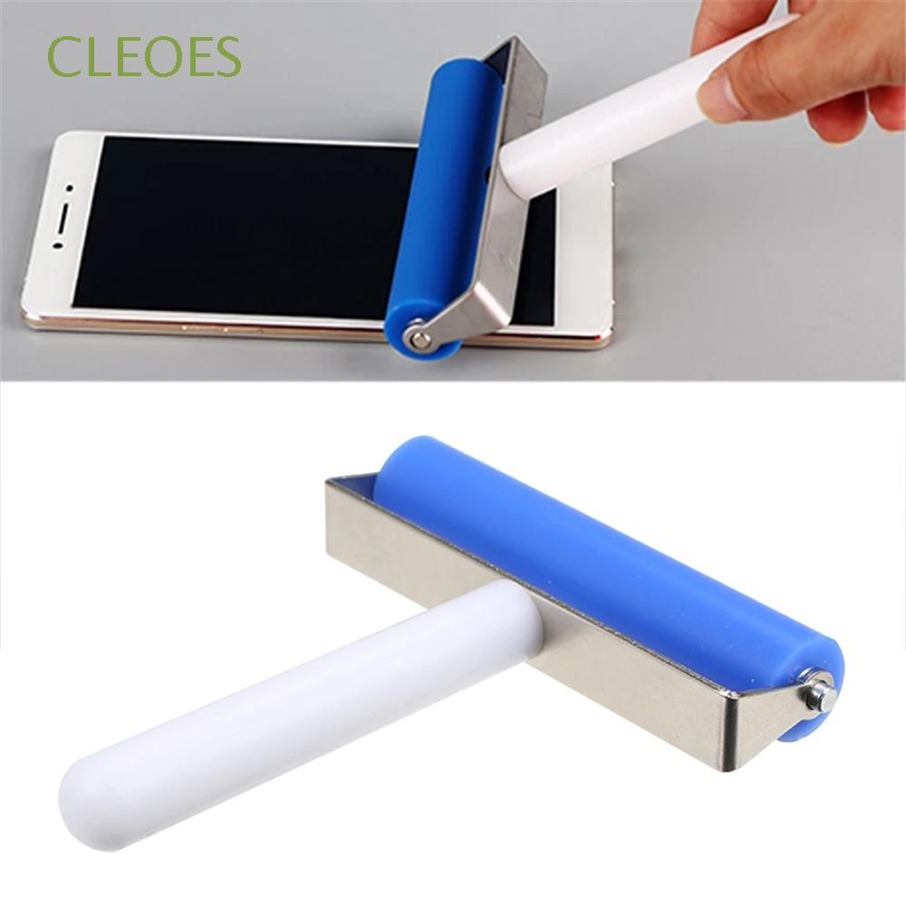 Con Lăn silicon màu xanh dương để dán màn hình LCD Oca 10cm sửa chữa điện thoại/ laptop