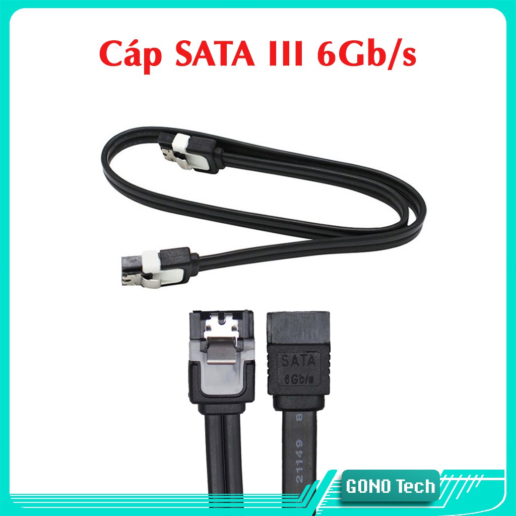 Cáp SATA 3 6Gb/s cho ổ cứng SSD HDD PC | Cable zin theo main Asus Gigabyte