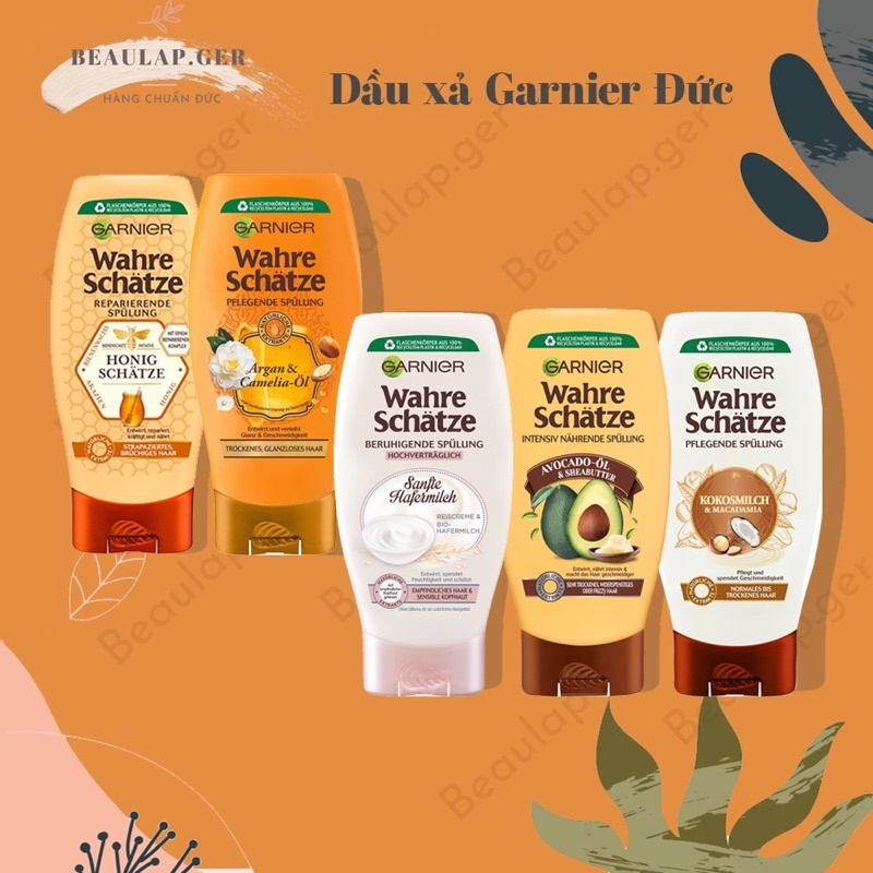 [HÀNG ĐỨC] Dầu xả Garnier, đầy đủ bill