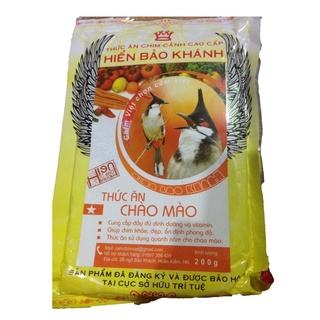 Cám hiển bảo khánh chào mào ổn định 200g - thức ăn chim cao cấp