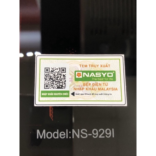 Bếp điện từ đôi NASYO NS 929I nhập khẩu Malaysia