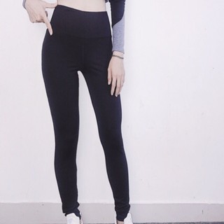 Quần tập thể thao Gym-Yoga nữ màu đen dáng dài,thun trơn ôm body-NXQUANGYM005