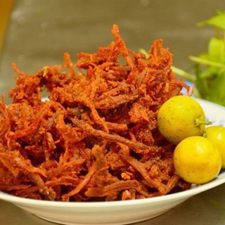Bò khô xé sợi (khô heo giả bò)