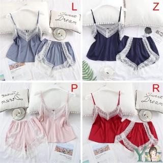 Set Đồ Ngủ Bằng Lụa Thời Trang Dành Cho Nữ