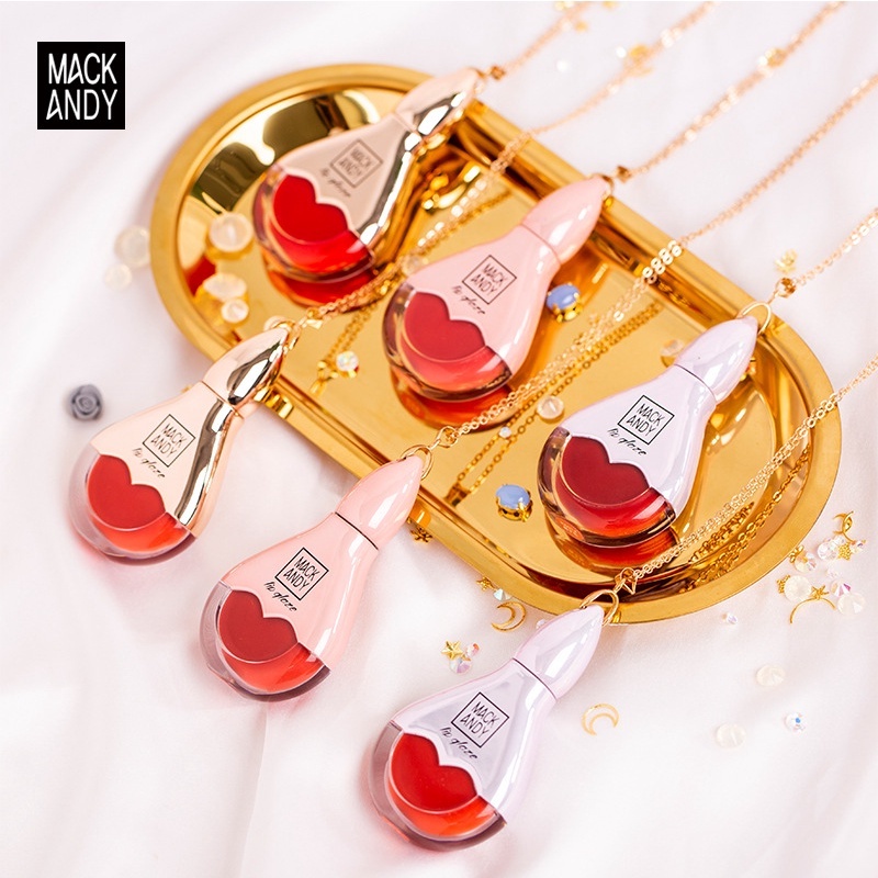 Son Kem Lì MACK ANDY Air Lip Glaze MK117 Thiết Kế Dây Chuyền Dễ Thương