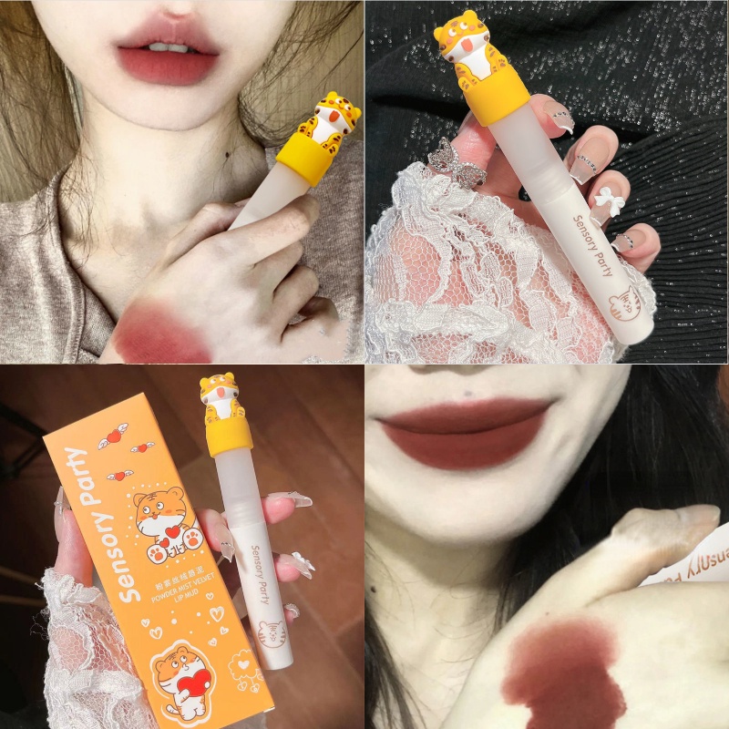 Son Môi Dưỡng Ẩm Lâu Trôi Chống Thấm Nước Thiết Kế Hình Búp Bê Hoạt Hình Dễ Thương