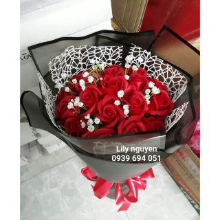 Bó hoa hồng sáp