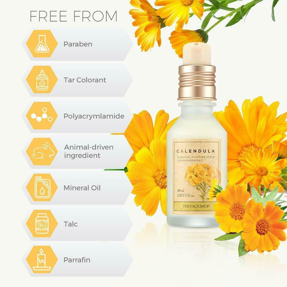 The Face Shop Kem dưỡng ẩm  chiết xuất Calendula chăm sóc da hiệu quả Calendula cream Calendula Toner Calendula Emulsion