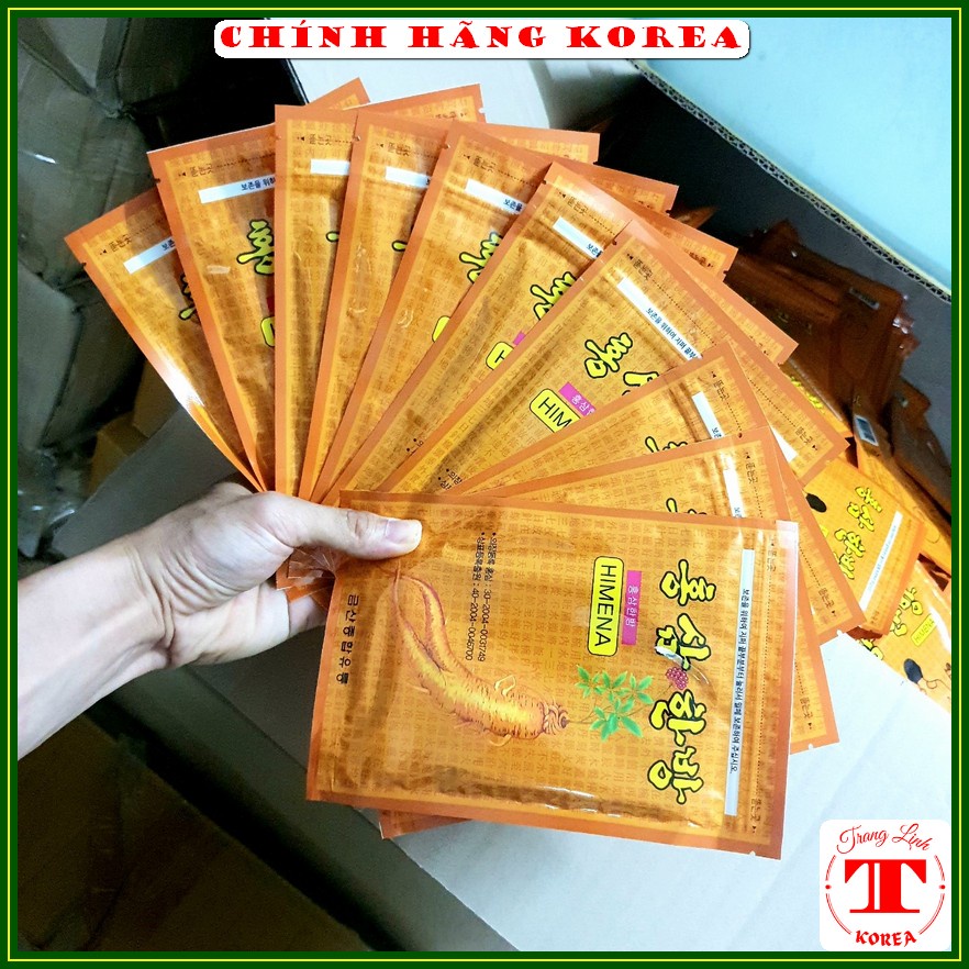 [Combo 100 gói] Cao dán hồng sâm Himena hàn quốc - tranglinh