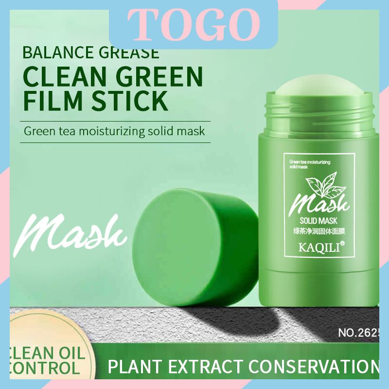 ☀☀☀ Green Tea Oil Control  Acne Clearing Solid Mask Cleansing Mask Moisturizing Blackhead And Fine Pores Mud Mask ☝☝☝