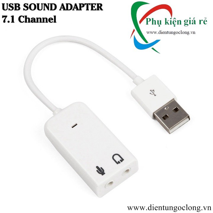 USB Ra Cổng Âm Thanh 3D 7.1 Channel