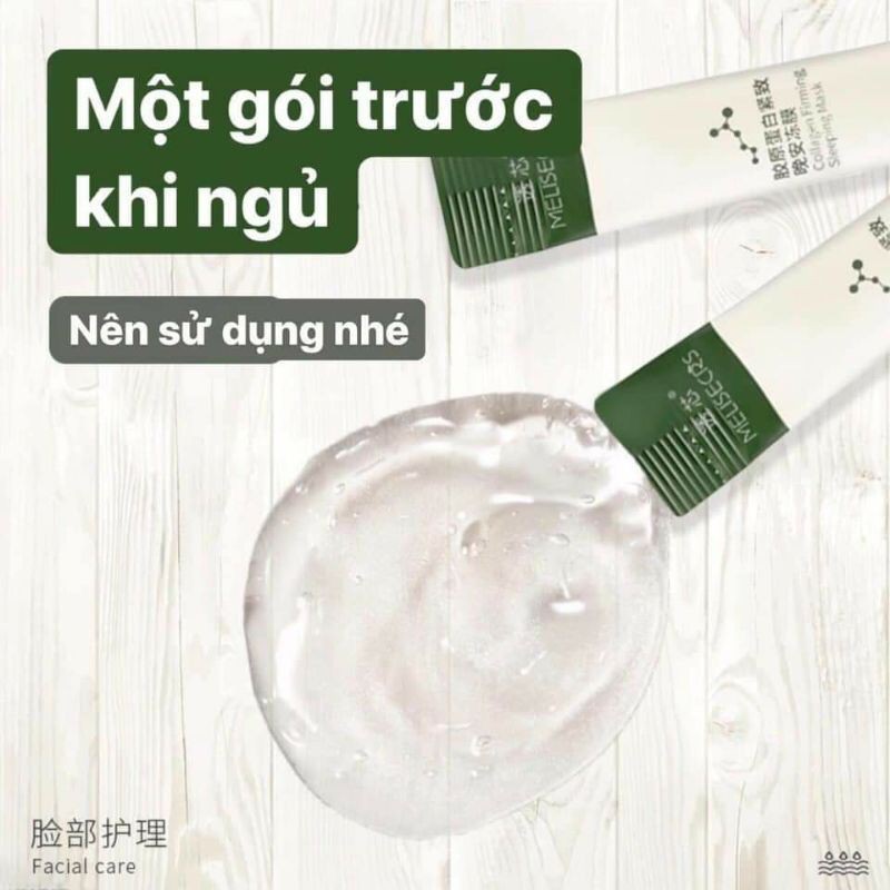 [Hộp 20 gói]Mặt nạ ngủ FREESHIP Nạ dạng thạch Collagen nâng cơ chính hãng Bioaqua