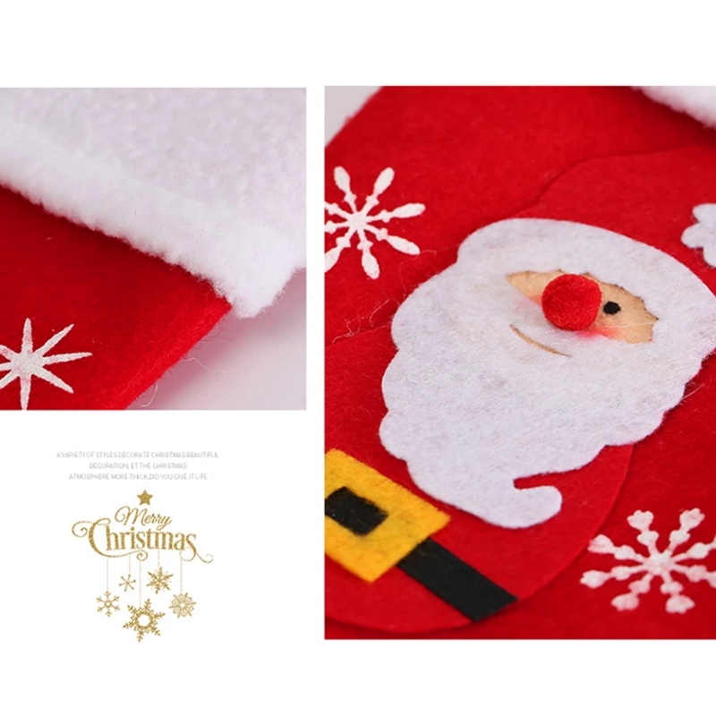 Vớ Trang Trí Giáng Sinh Có Túi Đựng Quà / Kẹo Hình Tuần Lộc / Người Tuyết