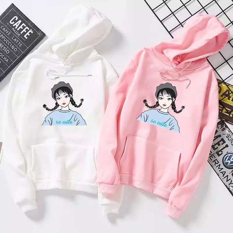 Áo Khoác Hoodie Thiết Kế Dễ Thương Cho Bé Gái Từ 8-13 Tuổi