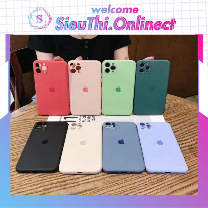 ỐP IPHONE 2020 - ỐP LÓT NHUNG FULL VIỀN DẺO CAO CẤP