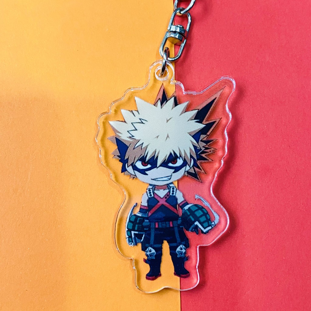 ( Mica trong acrylic ) Móc khóa Boku No Hero Academia Học viện anh hùng ver single quà tặng chibi anime