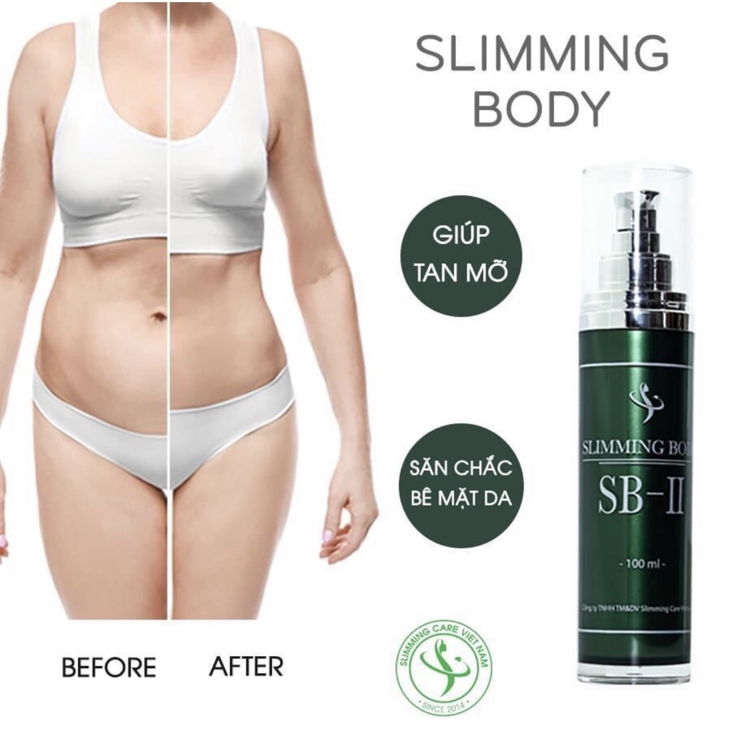 Tinh dầu ủ nóng tan mỡ bụng Slimming Body SB-II, tan mỡ bụng, tay, chân, đùi chính hãng