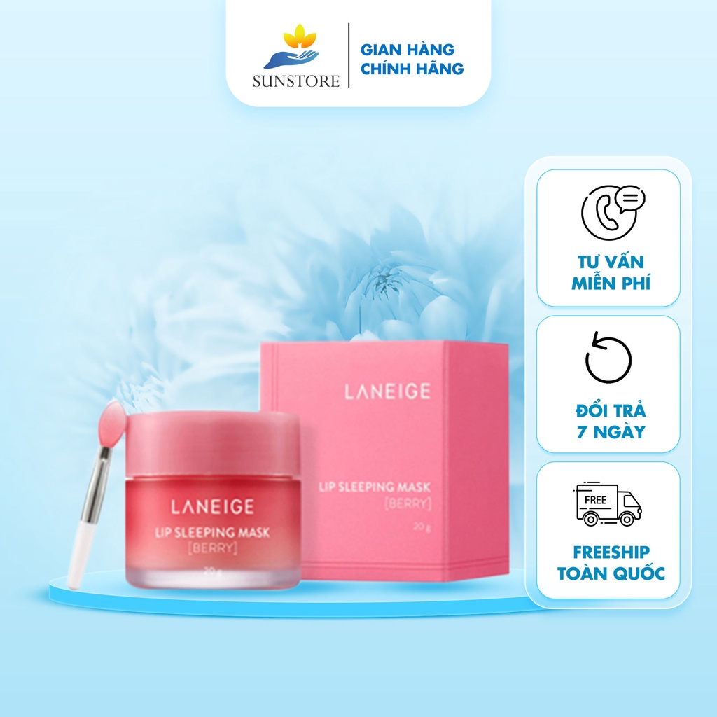 Mặt nạ ngủ môi Laneige Lip Sleeping Mask dưỡng ẩm mềm mượt căng mọng và đàn hồi, mặt nạ làm hồng môi Hàn Quốc - SUNSTORE