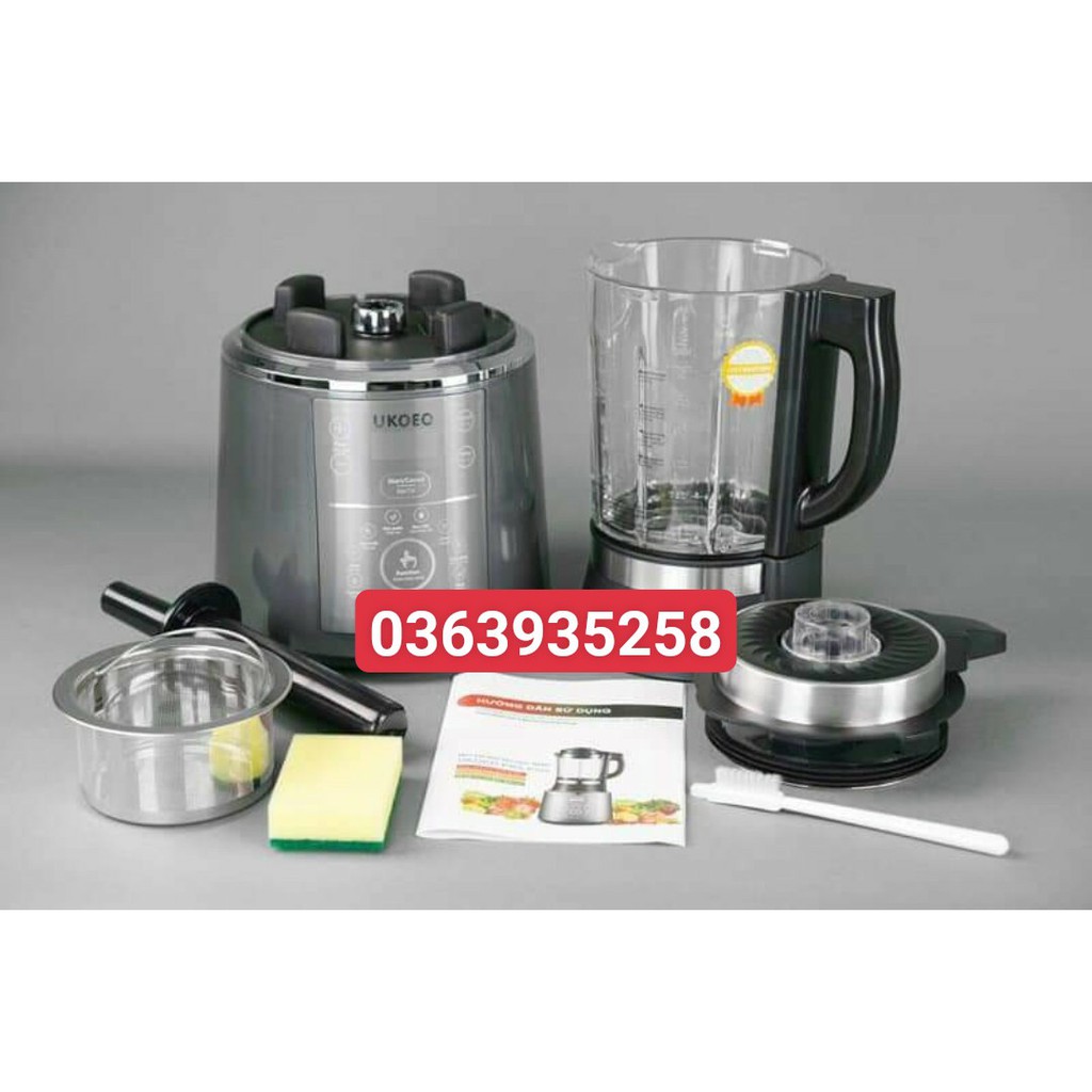MÁY XAY NẤU ĐA NĂNG UKOEO PR5 PLUS - NẮP INOX