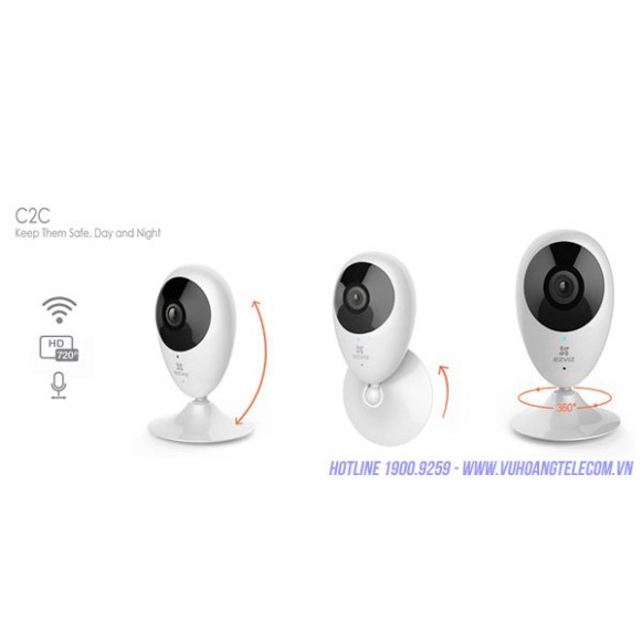 Camera IP WIFI 2M Góc Rộng Ezviz C1C-B 1080P C1C C2C C22EP C6N a22ep