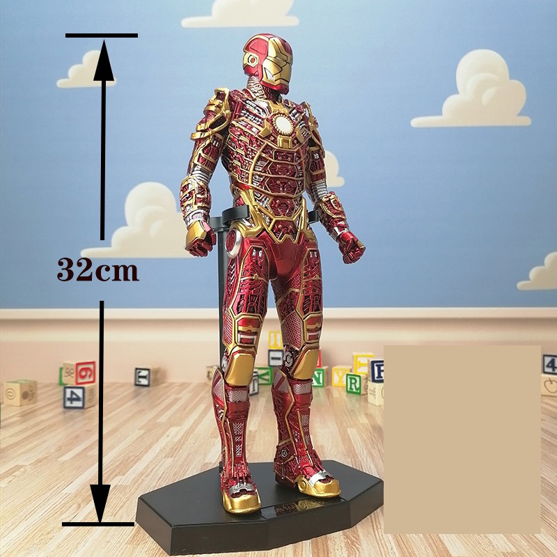 Mô hình Iron man Mk 41 bone đỏ, bone đen chính hãng Crazy toys - Avengers
