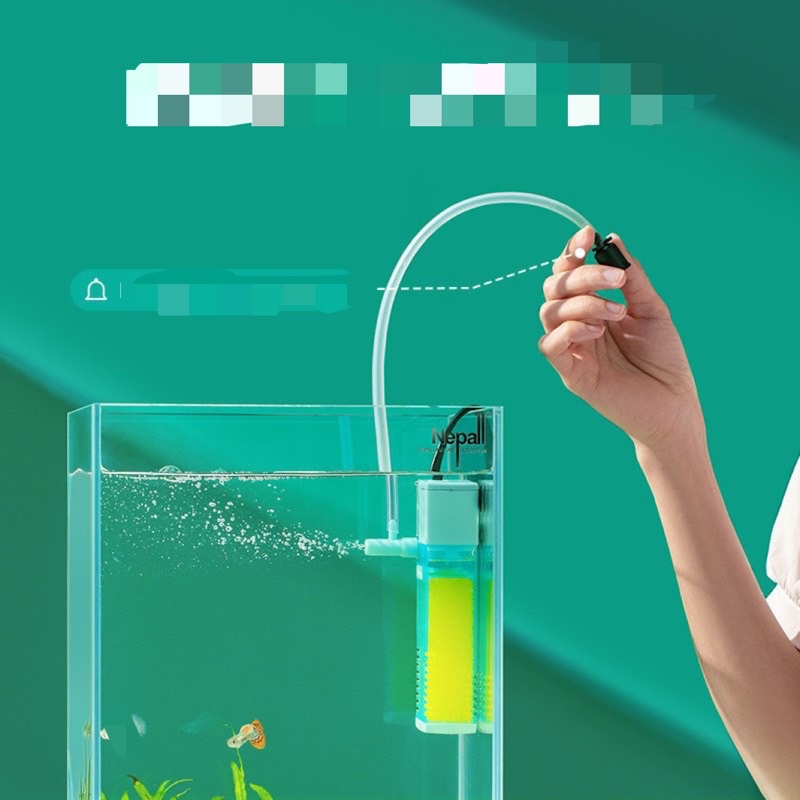 Lọc vách Nepall mini có kèm oxy cho hồ cá mini
