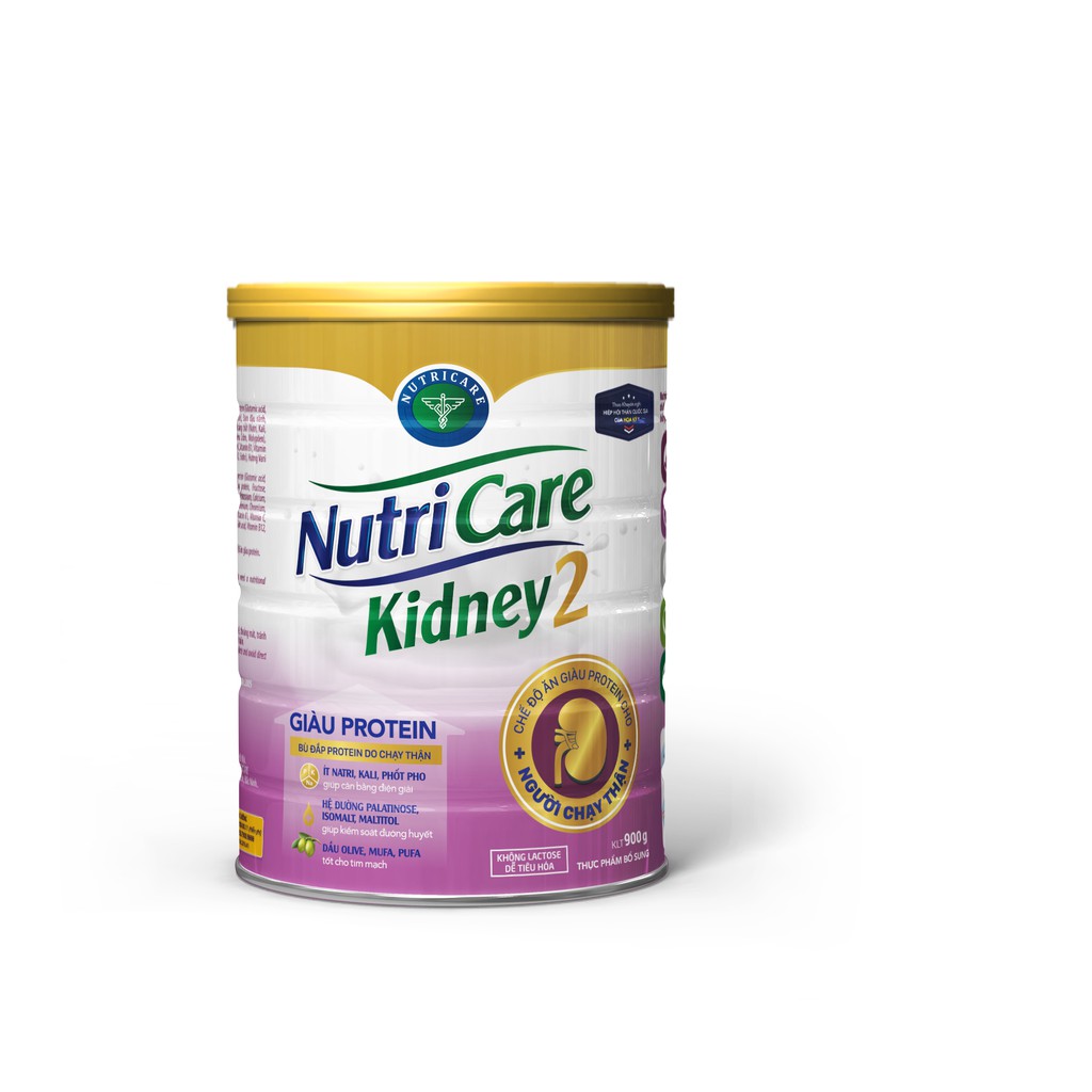 Sữa bột Nutricare Kidney 2 - dinh dưỡng cho người chạy thận nhân tạo (900g)