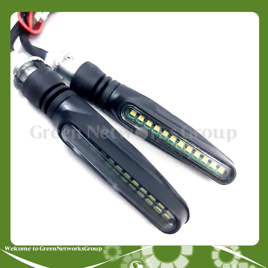 Xi nhan led hiệu ứng chạy đuổi Audi A8 gắn cho xe máy mô tô Greennetworks