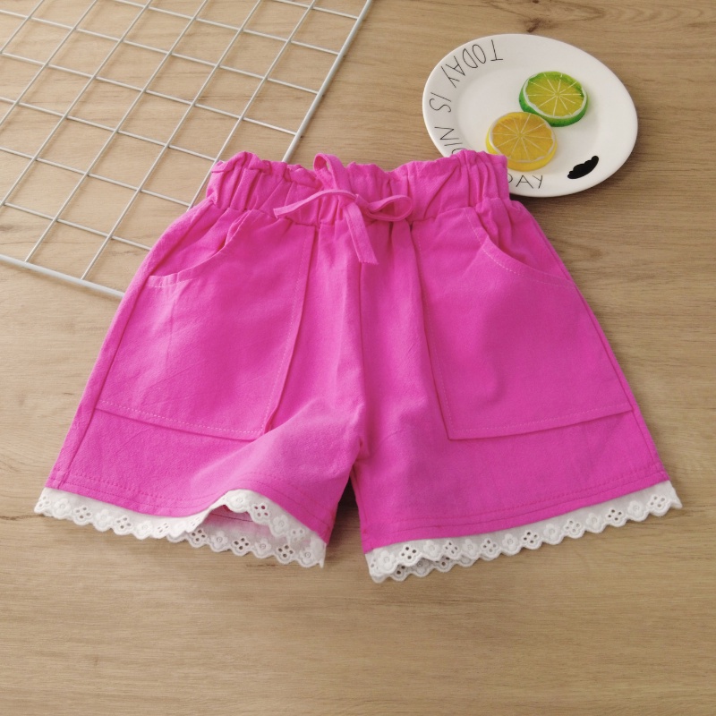 Quần Short Màu Sắc Kẹo Ngọt Với Dây Buộc Nơ Dùng Cho Bé Gái