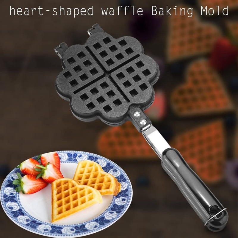 Khuôn Làm Bánh Waffles Chống Dính Tiện Dụng Cho Nhà Bếp