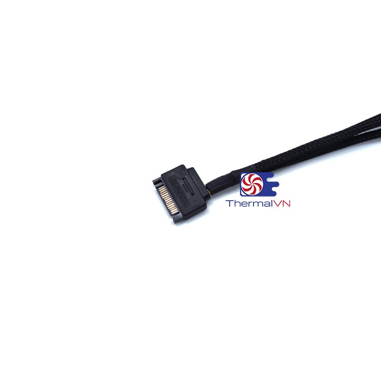 Dây cáp Sata to 4pin 1 ra 4 - Dùng được cho chân 3pin và 4pin, hỗ trợ cắm nguồn psu