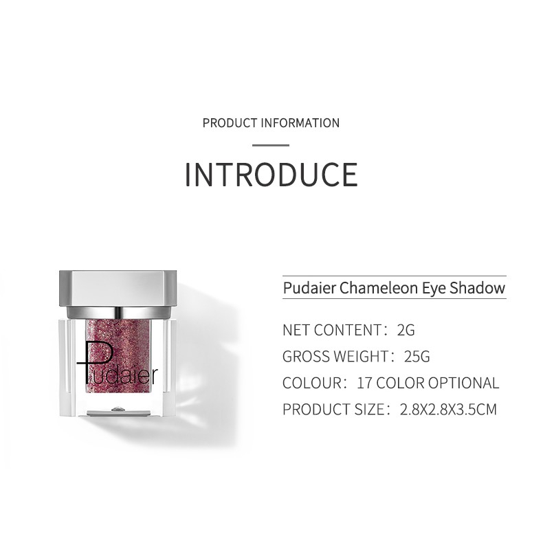 Phấn mắt Pudaier dạng lỏng ánh nhũ hiệu ứng lấp lánh độc đáo 25g