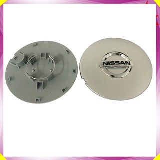 Logo chụp mâm, ốp lazang bánh xe ô tô Nissan Teana đời 2004-2007 - Đường kính: 14.86cm, đường kính chân cài 6.5cm