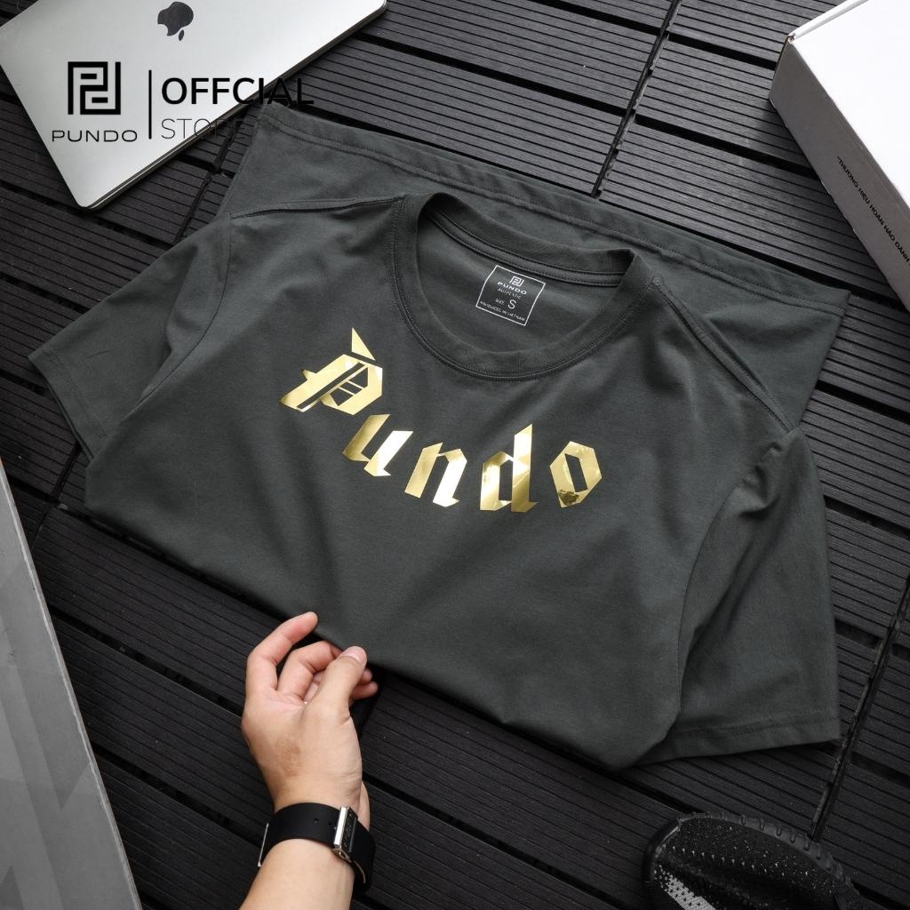 Áo thun nam unisex PUNDO tay ngắn form rộng, chất vải cotton thấm hút tốt, mịn PUNDO ATPD064