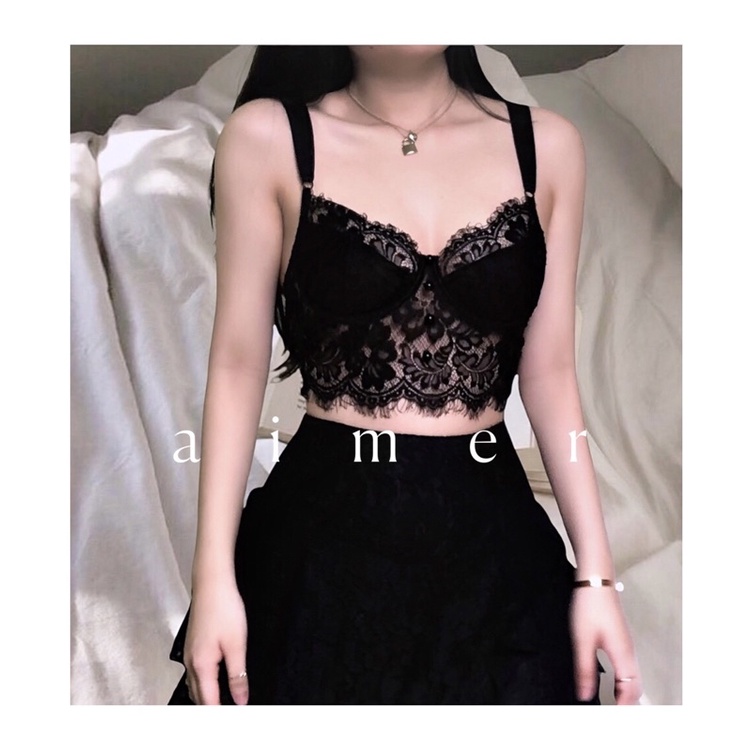 Áo CORSET Ren dây lụa - ROSES CORSET [HÌNH THẬT SHOP CHỤP]