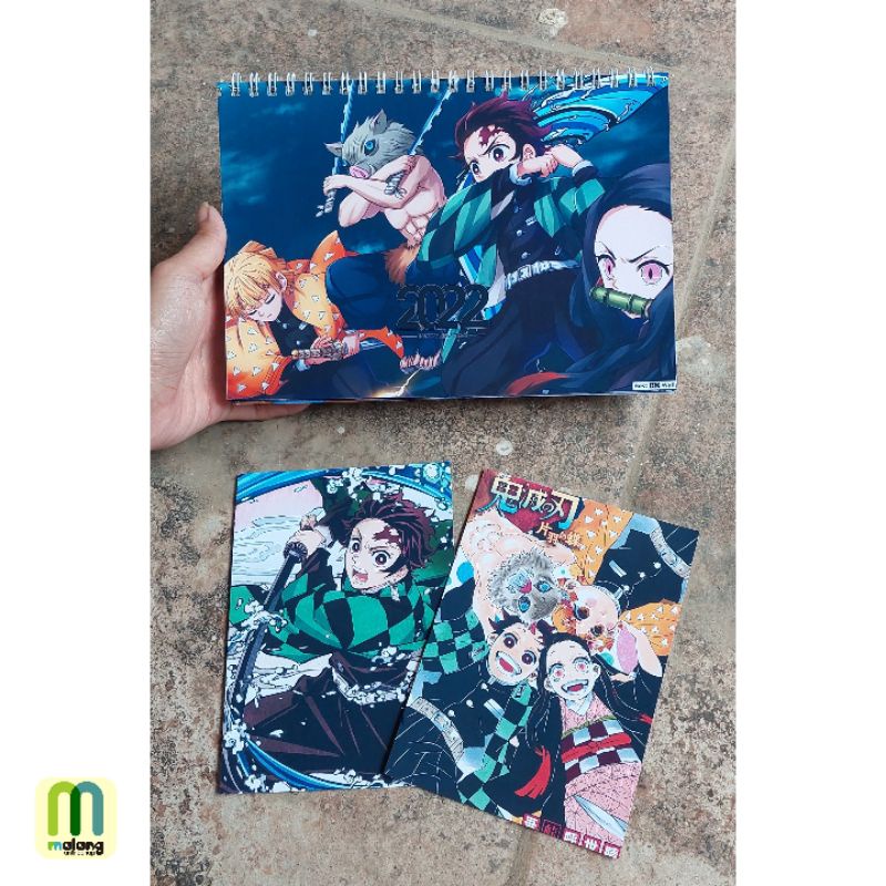 Nhân Vật KIMETSU NO YAIBA KALENDER 2022 Độc Đáo