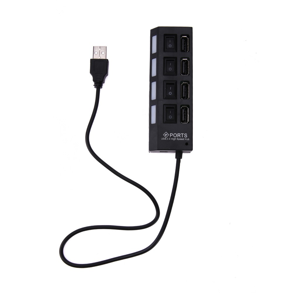 Củ sạc 4 cổng USB 2.0 công tắc riêng