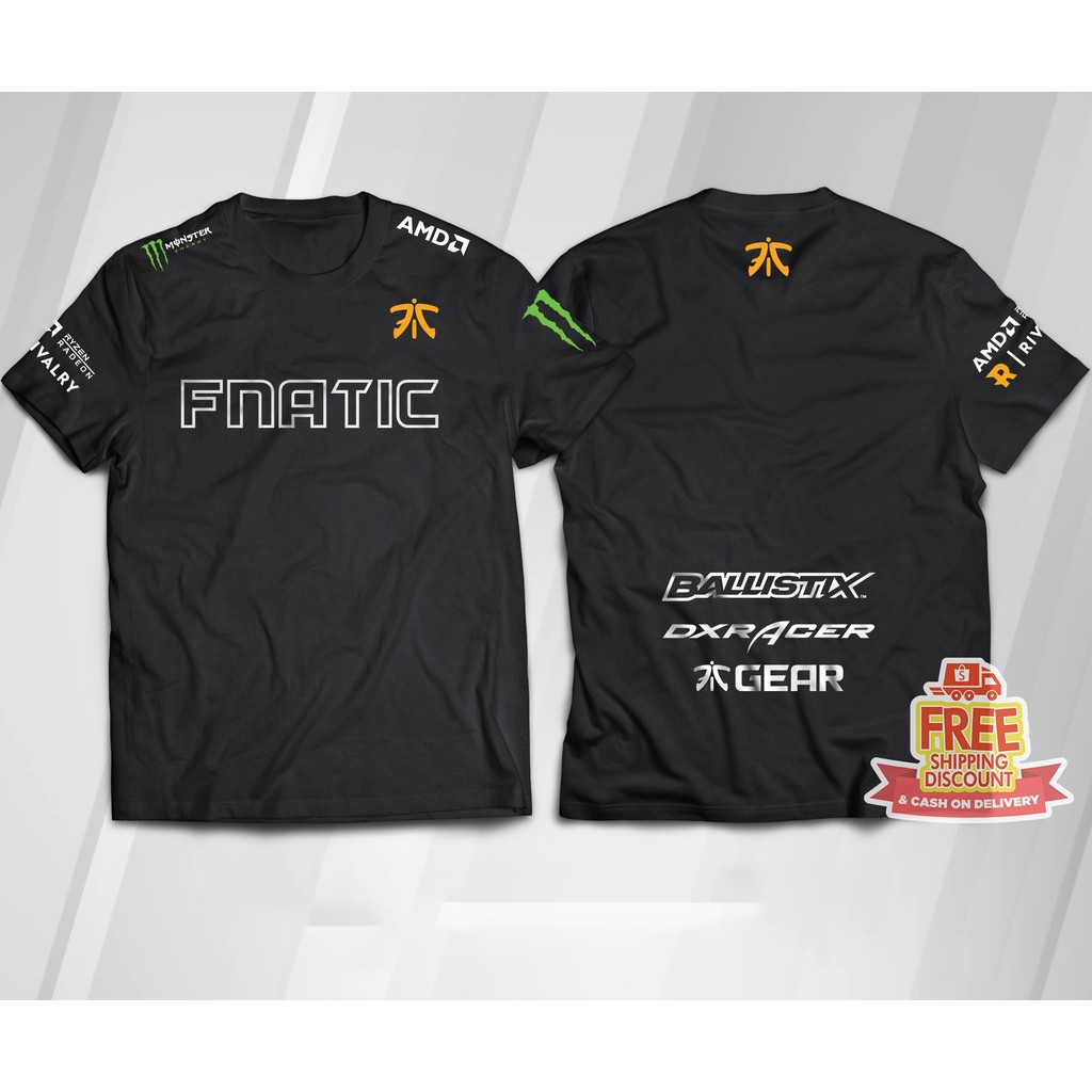 [SIÊU PHẨM] Áo thun team Fnatic - áo game được yêu thích, giá rẻ nhất