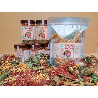 Gói 1 Kg Trà gạo lứt xạ đen hoa nhài cỏ ngọt, eo thon hỗ trợ mất ngủ