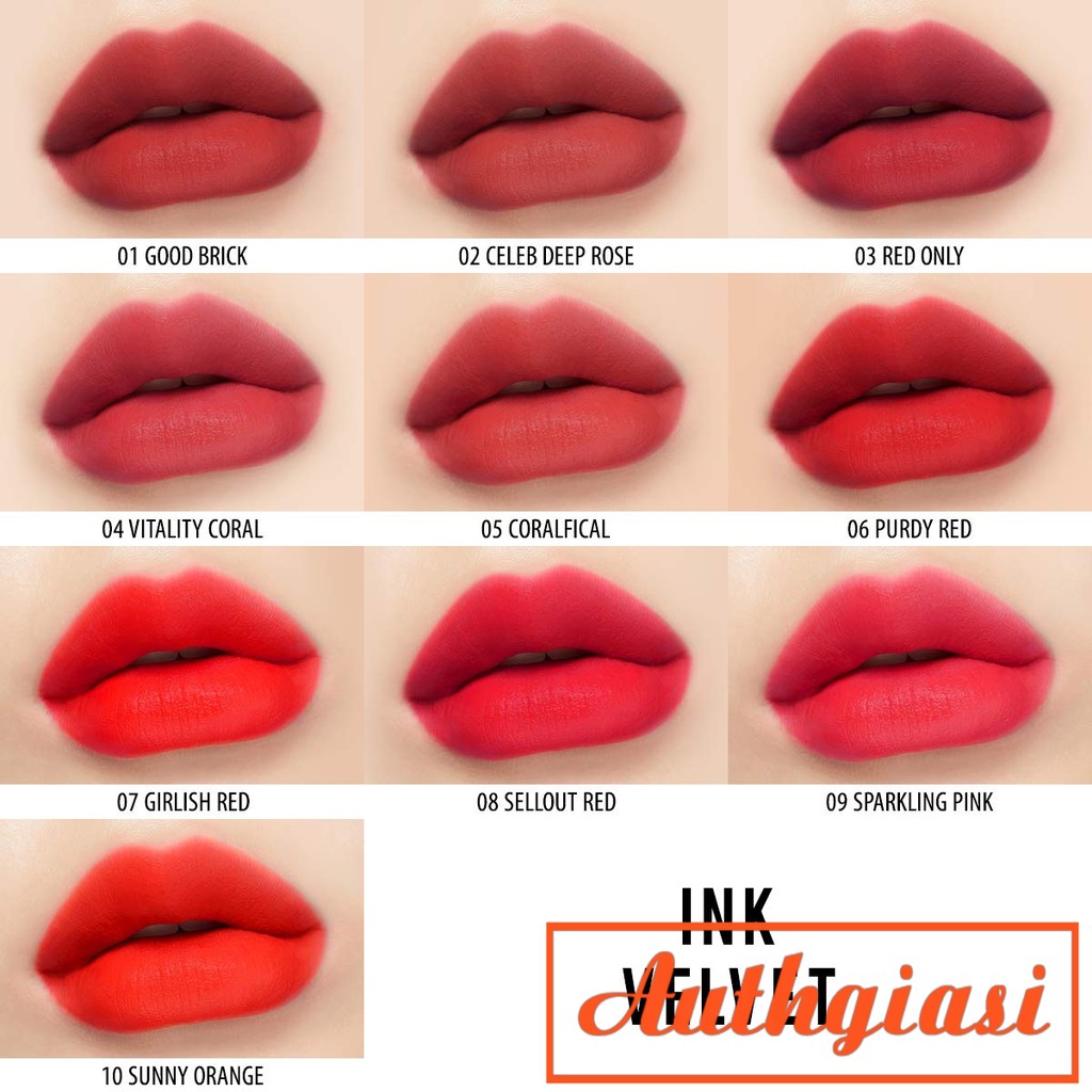 Son kem Ink Velvet 01-23 siêu mịn lì lâu trôi mẫu cũ và mẫu mới 2019 | BigBuy360 - bigbuy360.vn