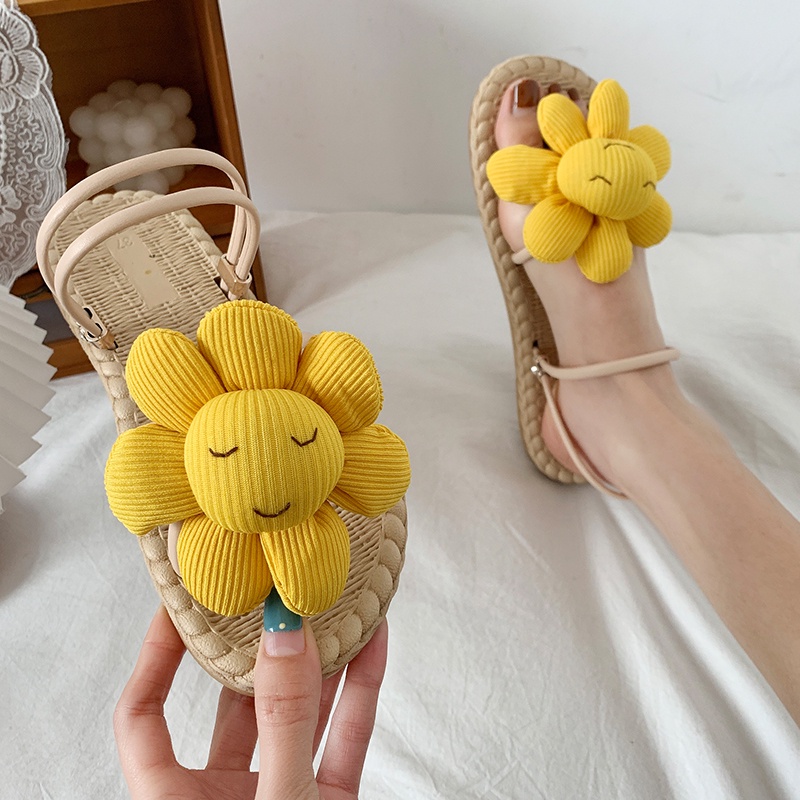IELGY Dép đi biển  Đế Bằng Chống Trượt Thời Trang Dành Cho Nữ