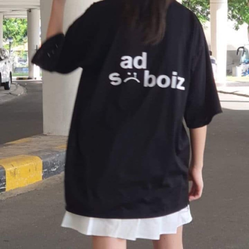 Áo thun tay lỡ Sadboiz  CÁ TÍNH - áo phông nam nữ unisex form rộng freesize dưới 75kg
