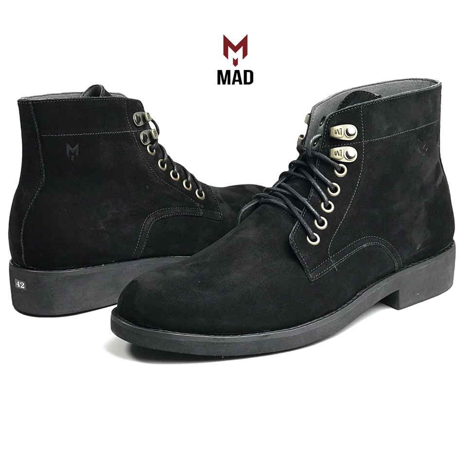 Giày cao cổ nam MAD Desert Plain Iron Boots Brown da bò sáp ngựa điên cao cấp chính hãng giá rẻ nhất hà nội